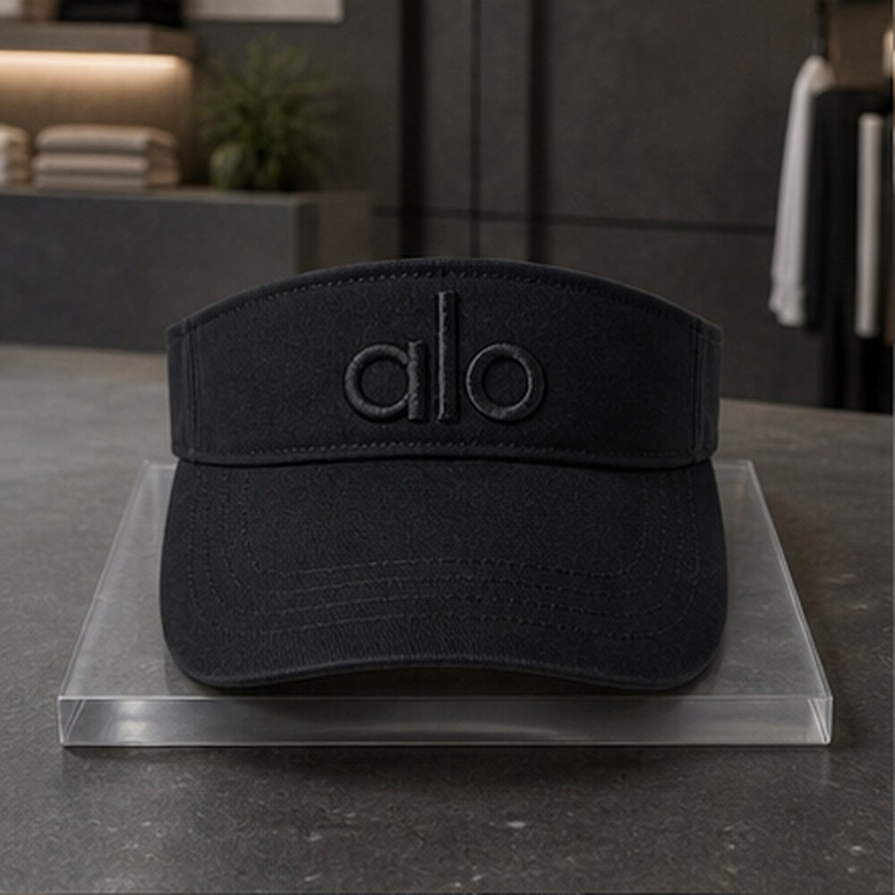 ALO Yoga Premium Black Athletic Style Visor